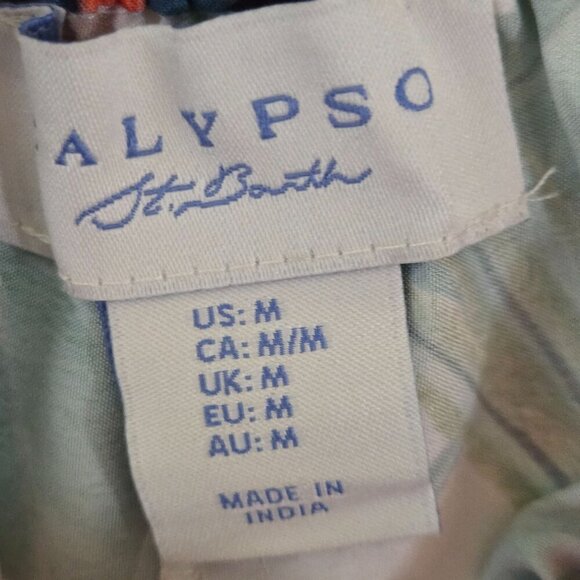 Calypso St. Barth NWT Tropical Maxi Skirt Set Novelty Print Versatile Size M - Picture 9 of 10